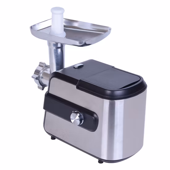 Mini tritacarne elettrico in acciaio inossidabile per uso domestico, riempitivo per salsicce di piccole dimensioni