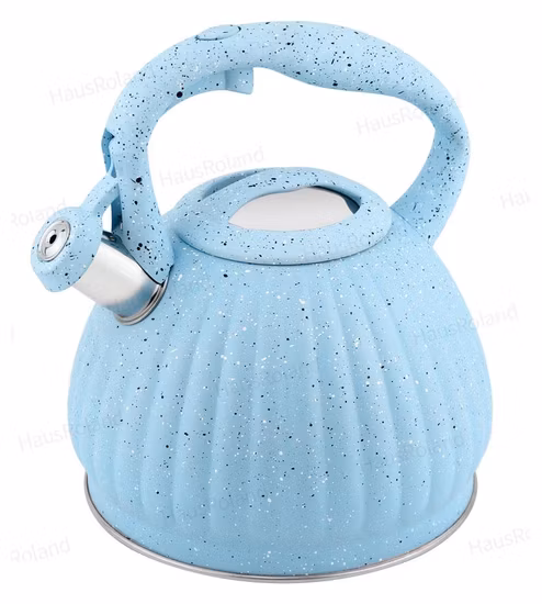 Bollitore per teiera con fischio retrò in acciaio inossidabile con manico in legno design per piano cottura a induzione fornello a gas elettrico fornello in ceramica 2L bollitore per tè caldo Wbb16343